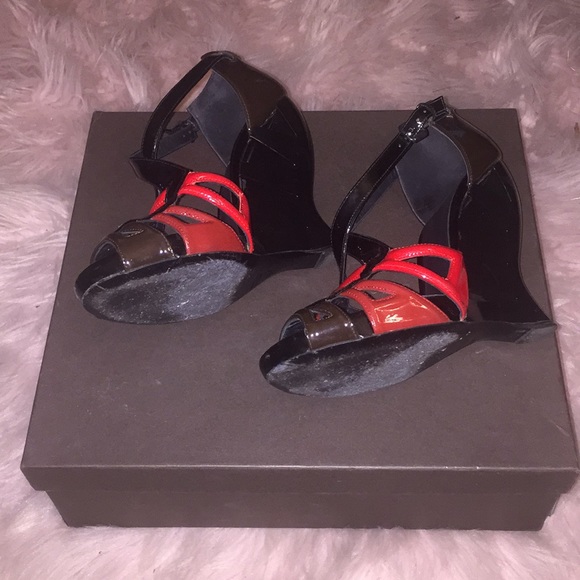 Bottega Veneta sandal wedge platform ankle heel - Picture 4 of 7